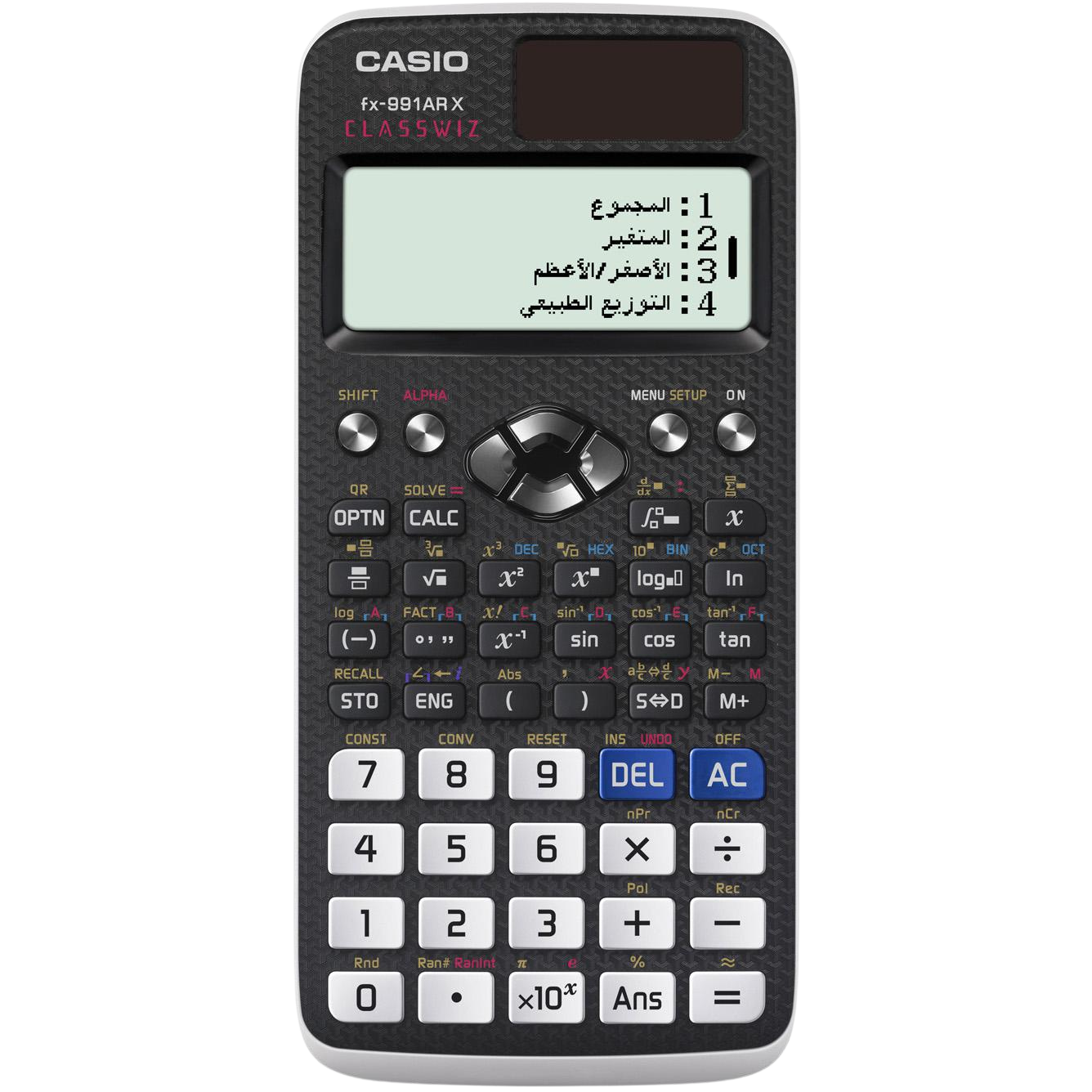 Casio FX-991AR X ClassWiz Scientific Calculator – Arabic Edition, 552 Functions, Solar & Battery