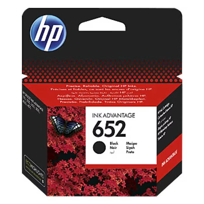 HP 652 Black Original Ink Cartridge Advantage (F6V25AE) – Genuine HP Ink