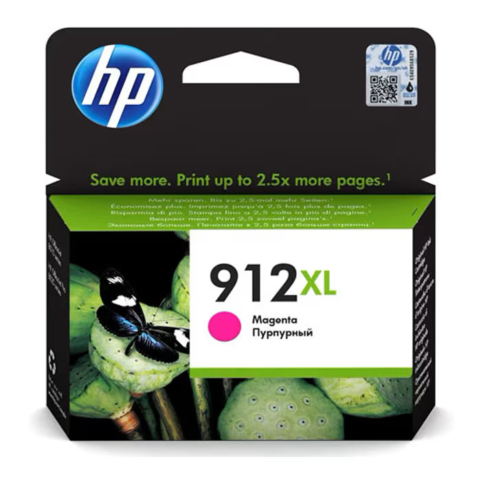 HP 912XL Magenta Original Ink Cartridge (3YL82AE) – High Yield Genuine HP Ink