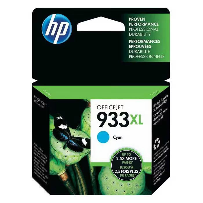 HP 933XL Cyan High Yield Original Ink Cartridge (CN054AE) – Genuine HP Ink
