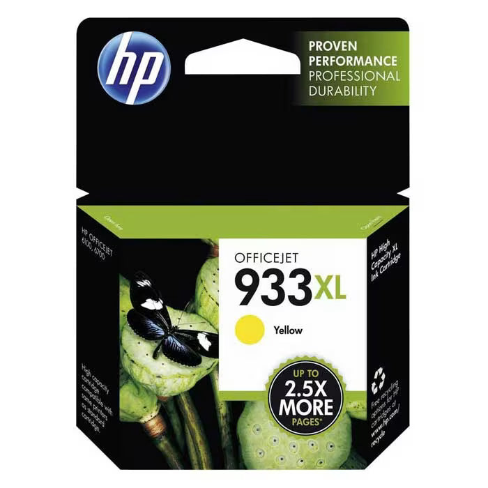 HP 933XL Yellow High Yield Original Ink Cartridge (CN056AE) – Genuine HP Ink