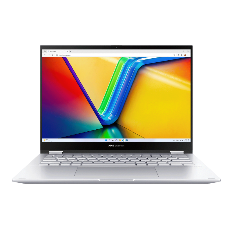 ASUS Vivobook S 14 Flip TP3402VA – 14" WUXGA Touch, Intel Core i7-13700H, 16GB RAM, 512GB SSD, Stylus, Cool Silver
