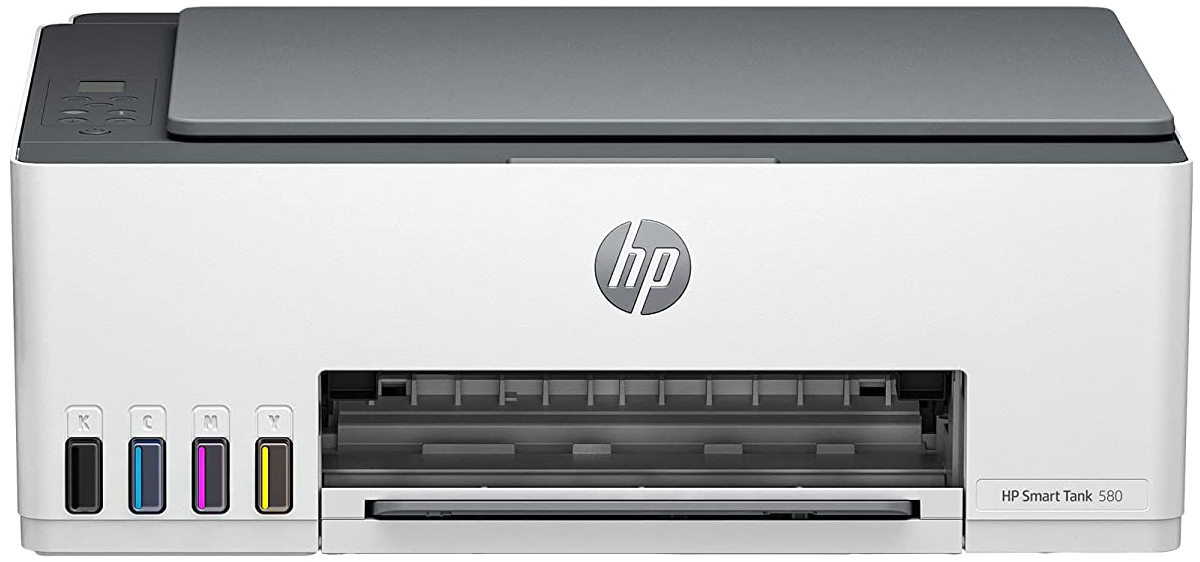 HP Smart Tank 580 All-in-One Wireless Printer – Print, Scan, Copy, Self-healing Wi-Fi, High-Capacity Ink Tank System