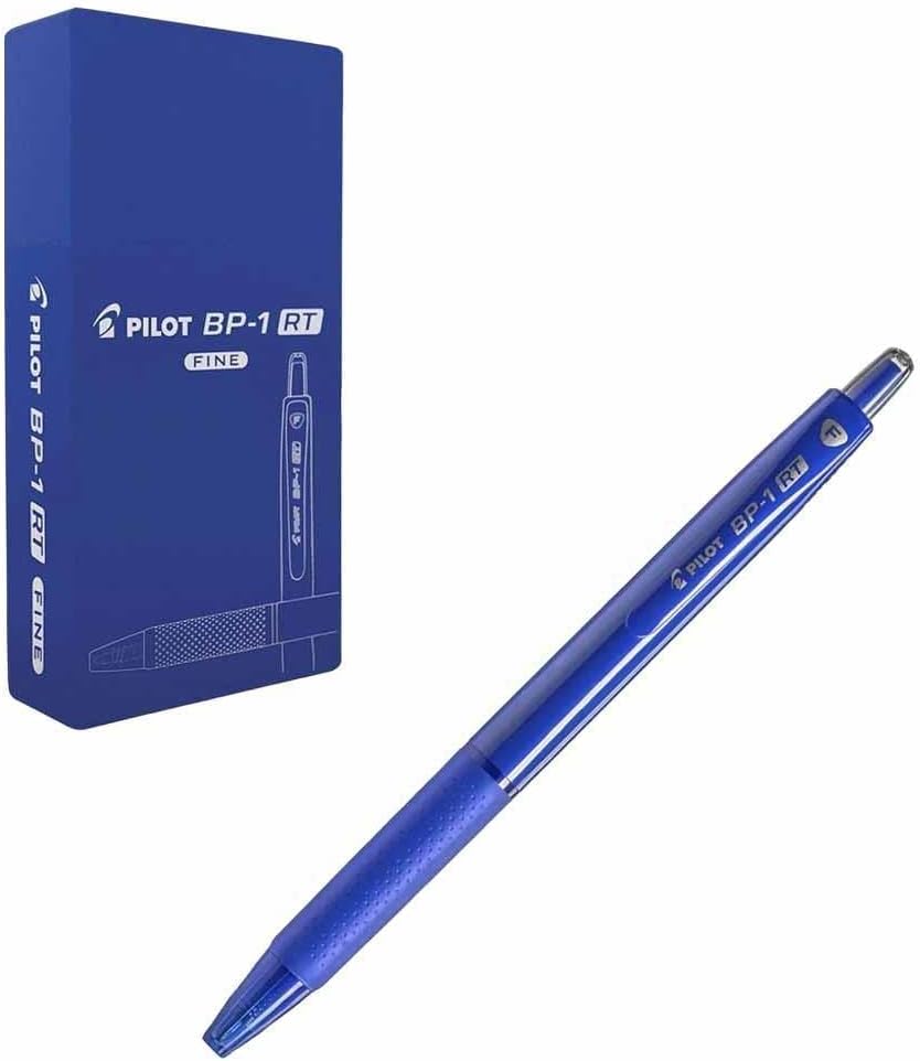 Pilot BP-1 RT Retractable Ballpoint Pen – 0.7mm Fine Tip, Blue Ink