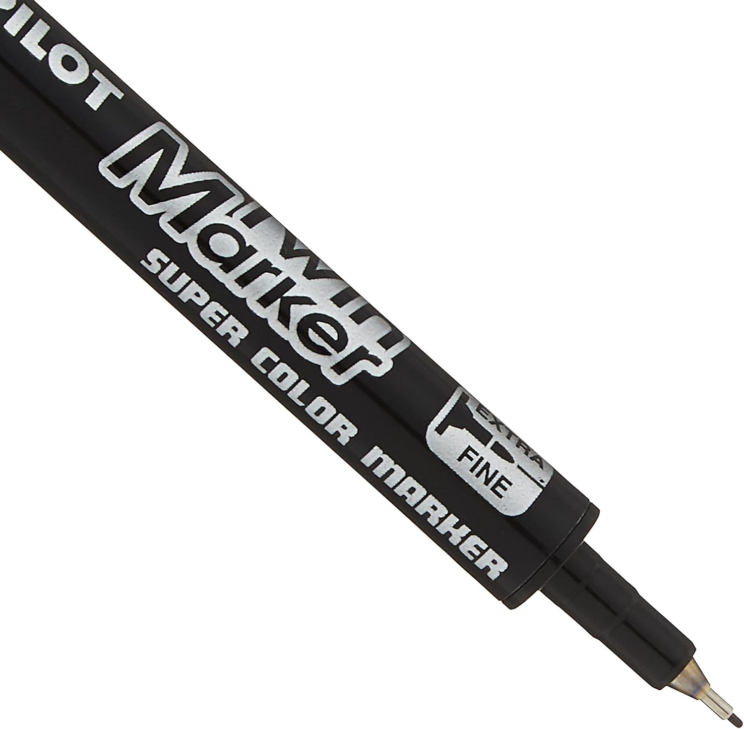 Pilot Twin Marker SCA-TM-B – Dual-Tip Permanent Marker (Fine & Extra Fine), Black Ink
