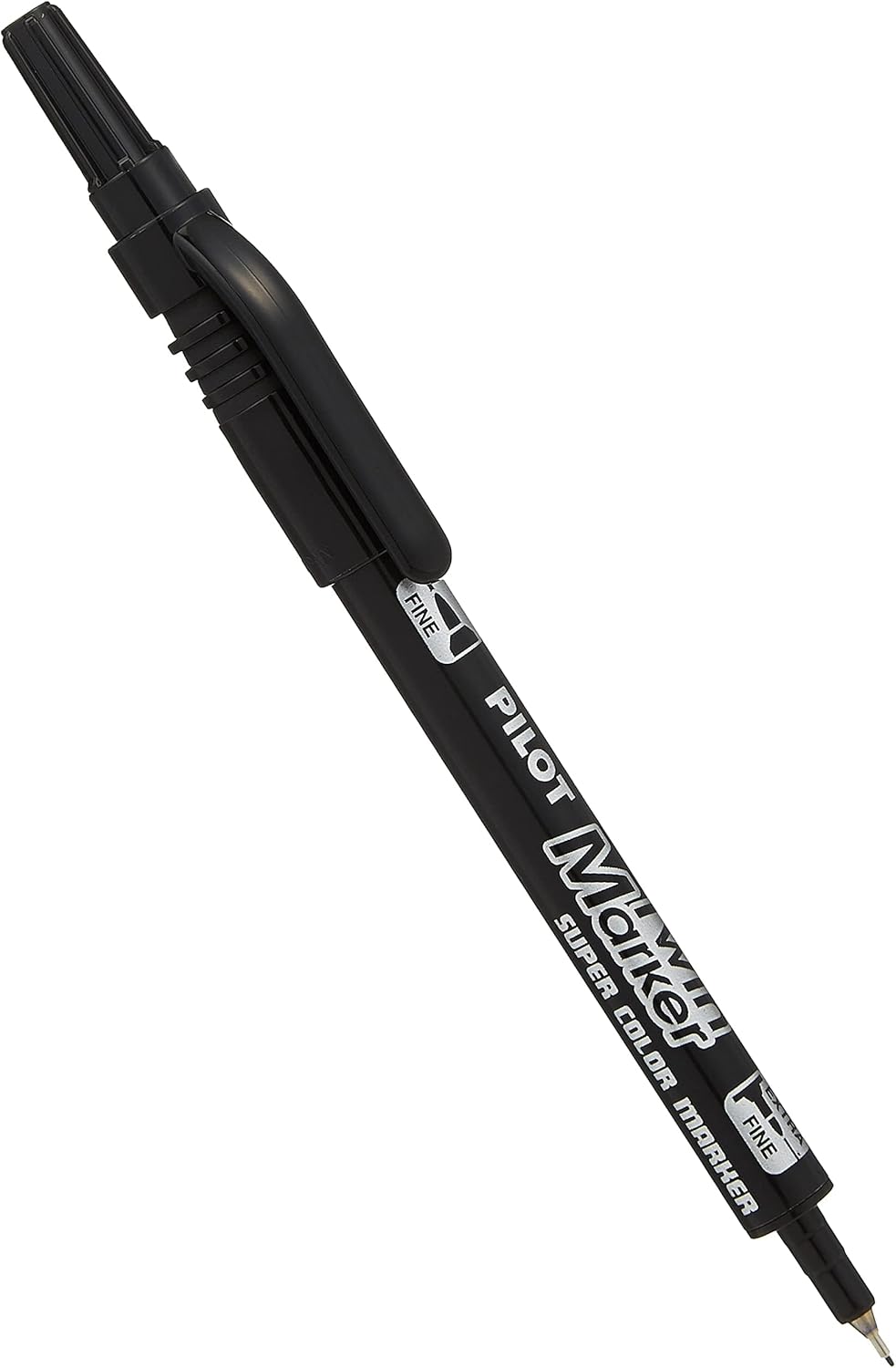 Pilot Twin Marker SCA-TM-B – Dual-Tip Permanent Marker (Fine & Extra Fine), Black Ink
