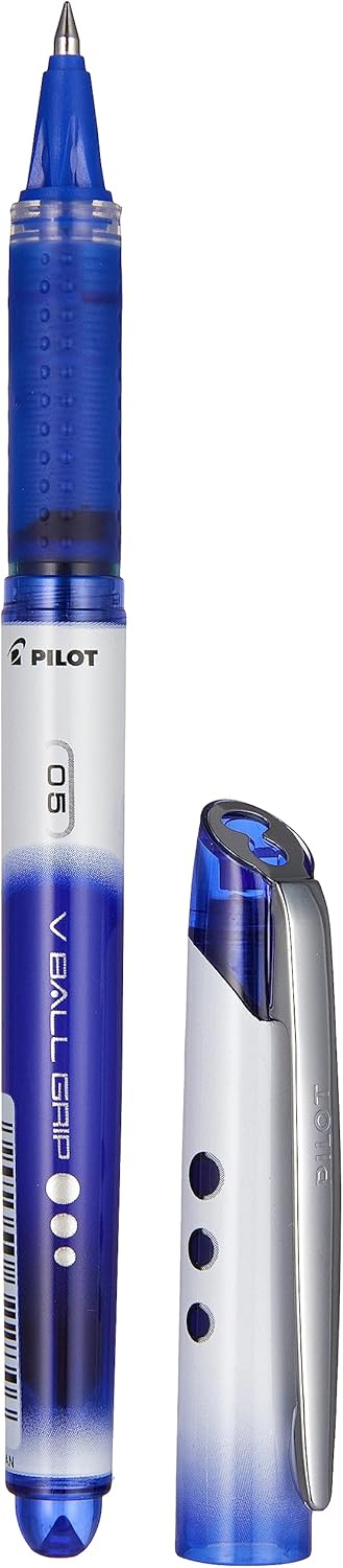 Pilot V Ball Grip BLN-VBG5 Rollerball Pen – 0.5mm Extra Fine Tip, Blue Ink