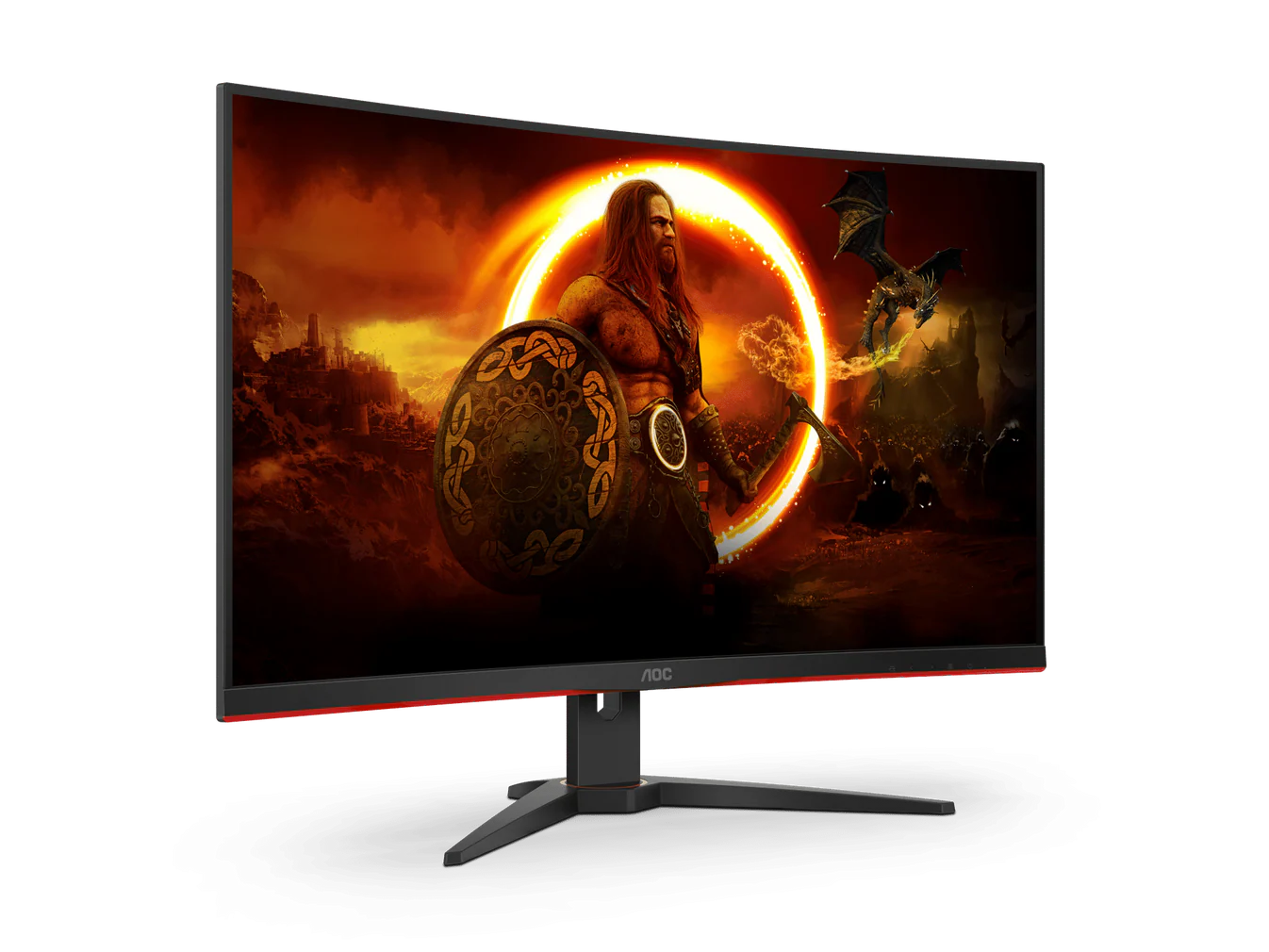 AOC C32G2ZE 31.5" Curved Gaming Monitor – FHD VA, 240Hz, 0.5ms, FreeSync Premium, 1500R, HDR Ready