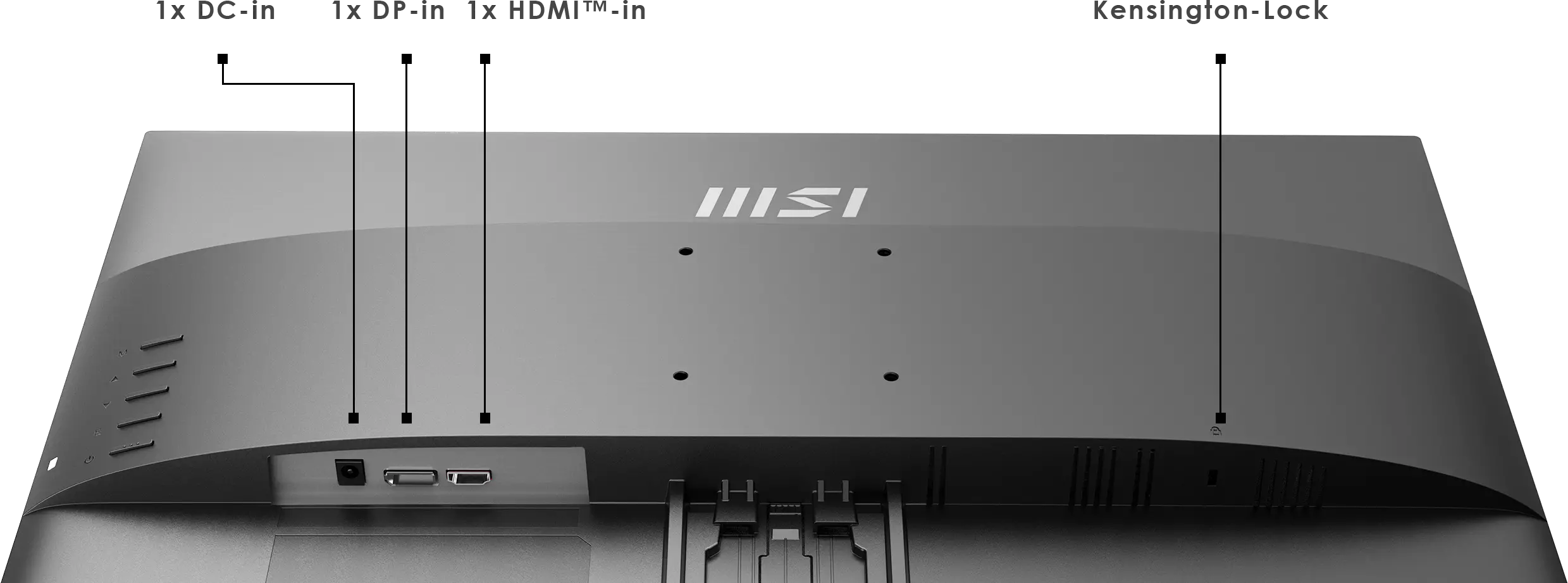 MSI PRO MP2412 – 23.8" FHD, 100Hz, 1ms, VA Panel, EyesErgo, Built-in Speakers, Black