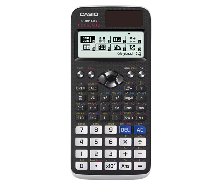 Casio FX-991AR X ClassWiz Scientific Calculator – Arabic Edition, 552 Functions, Solar & Battery