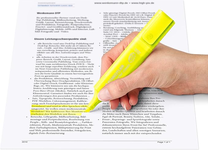 STAEDTLER 364 WP8 Textsurfer Classic Highlighter Pen - Assorted Colours (Wallet of 8)