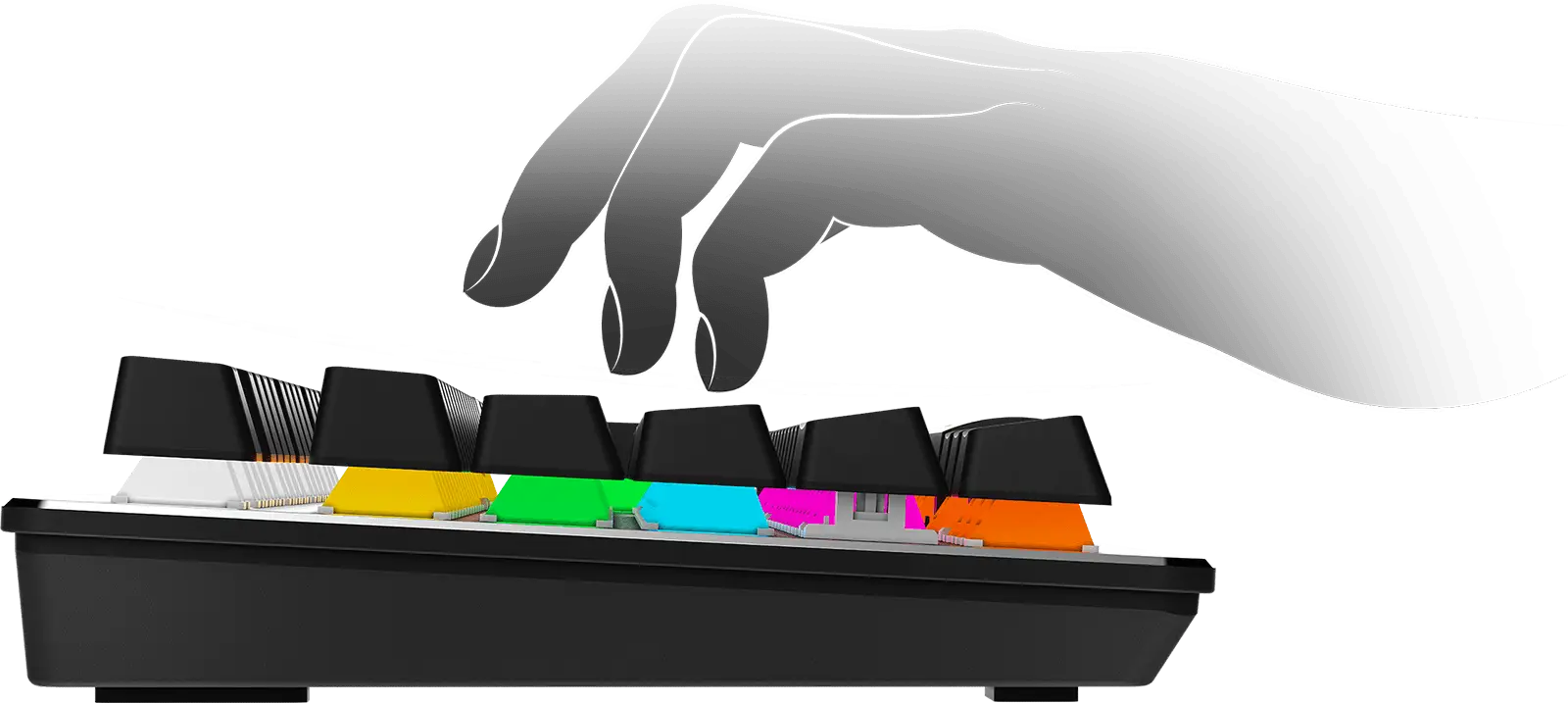 MSI FORGE GK300 – Mechanical Gaming Keyboard, RGB Backlight, Kailh Blue Switches, Aluminum Frame