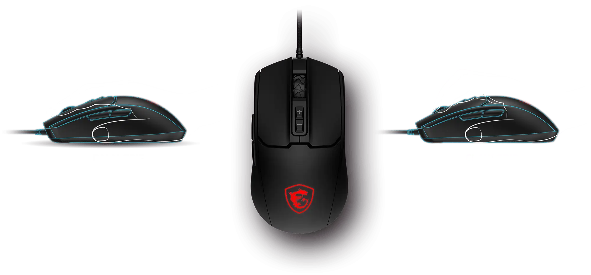 MSI FORGE GK100 – Gaming Keyboard & Mouse Combo, RGB Backlight, Ergonomic Design, Durable Switches