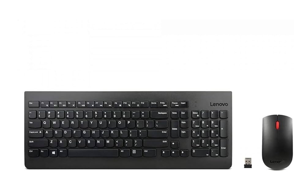 Lenovo 510 Wireless Keyboard & Mouse Combo  – Compact, Ergonomic, 2.4GHz USB Receiver