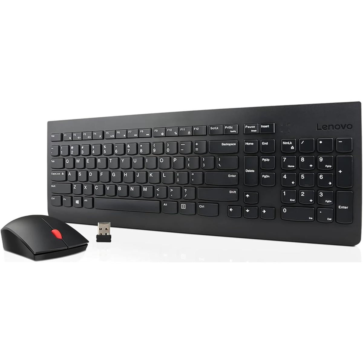 Lenovo 510 Wireless Keyboard & Mouse Combo  – Compact, Ergonomic, 2.4GHz USB Receiver