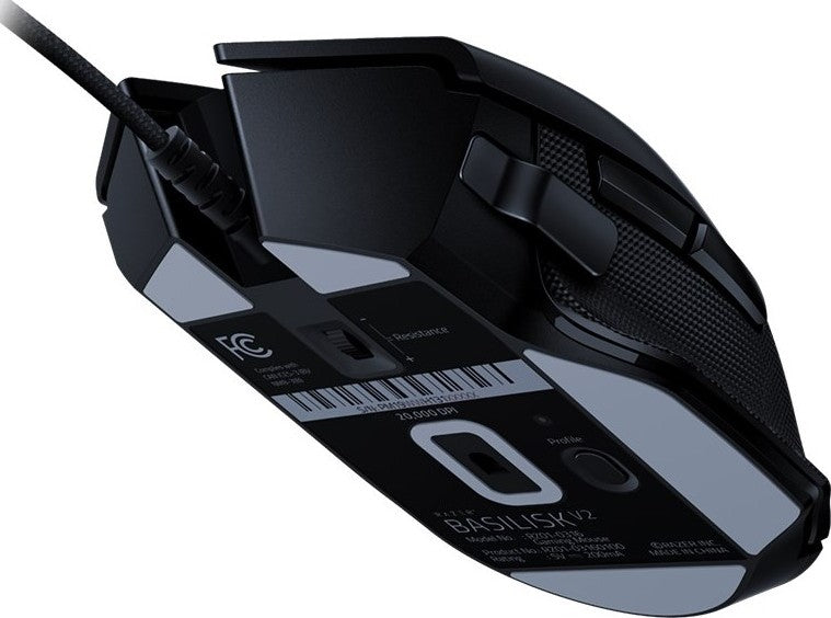 Razer Basilisk V2 – Wired Gaming Mouse, 20,000 DPI, 11 Programmable Buttons, RGB Chroma