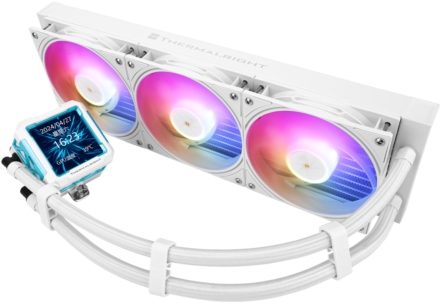 THERMALRIGHT Frozen Warframe PRO 360 – RGB Water Cooler with 3x PWM Fans, LCD Screen, AMD & Intel Compatible