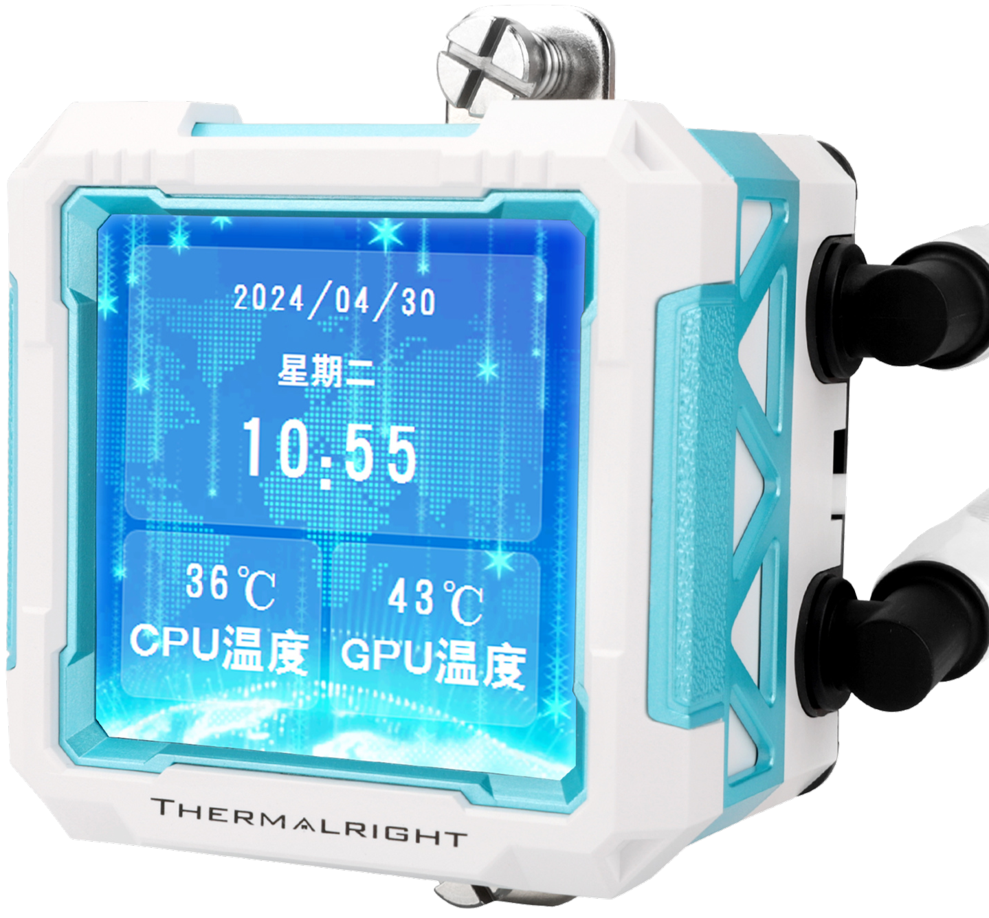 THERMALRIGHT Frozen Warframe PRO 360 – RGB Water Cooler with 3x PWM Fans, LCD Screen, AMD & Intel Compatible