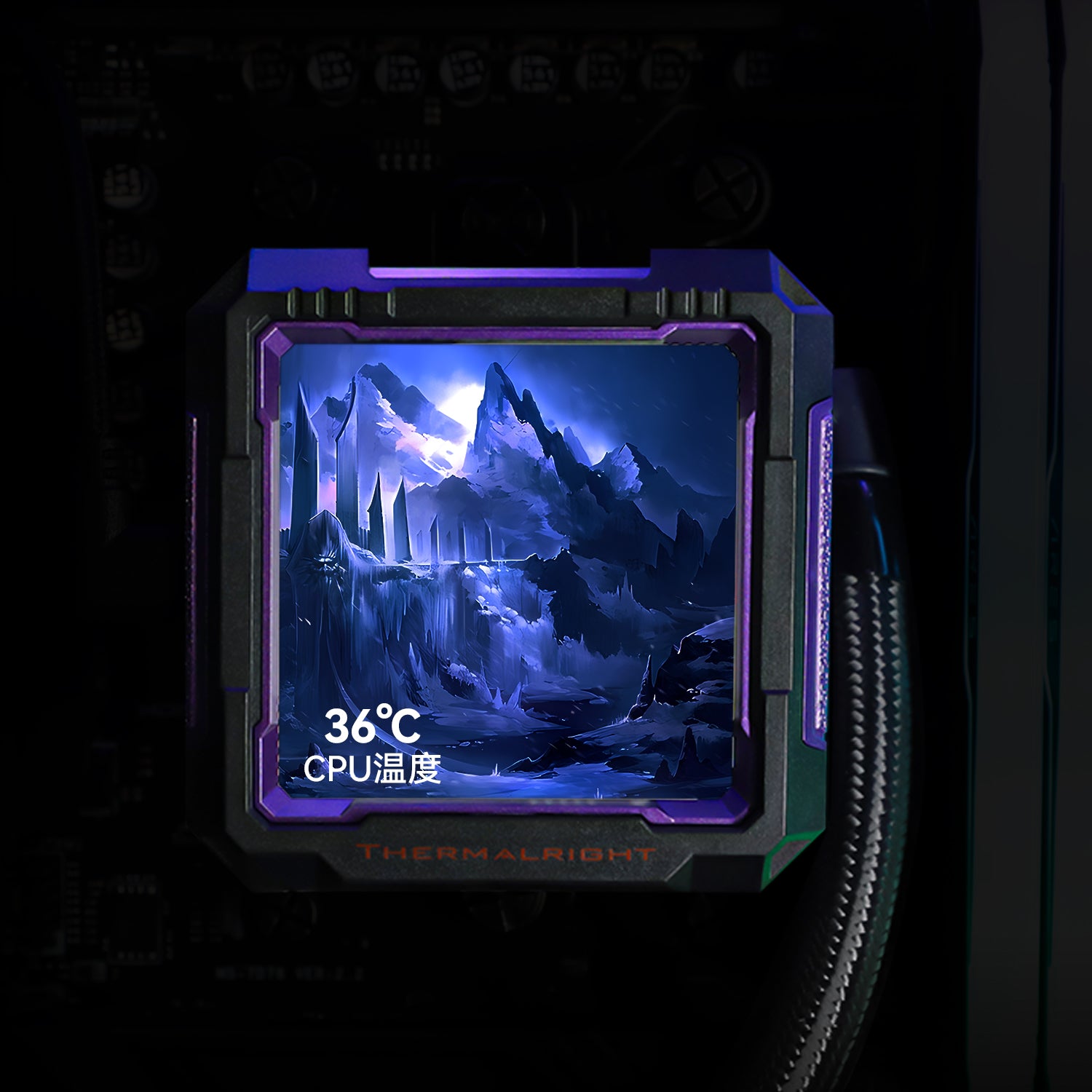 THERMALRIGHT Frozen Warframe PRO 360 – RGB Water Cooler with 3x PWM Fans, LCD Screen, AMD & Intel Compatible