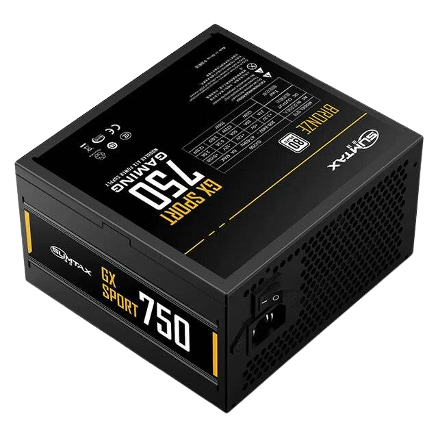 Sumtax GX 750W Bronze Power Supply – ATX, 80 Plus Bronze, High Efficiency, 7 Ports