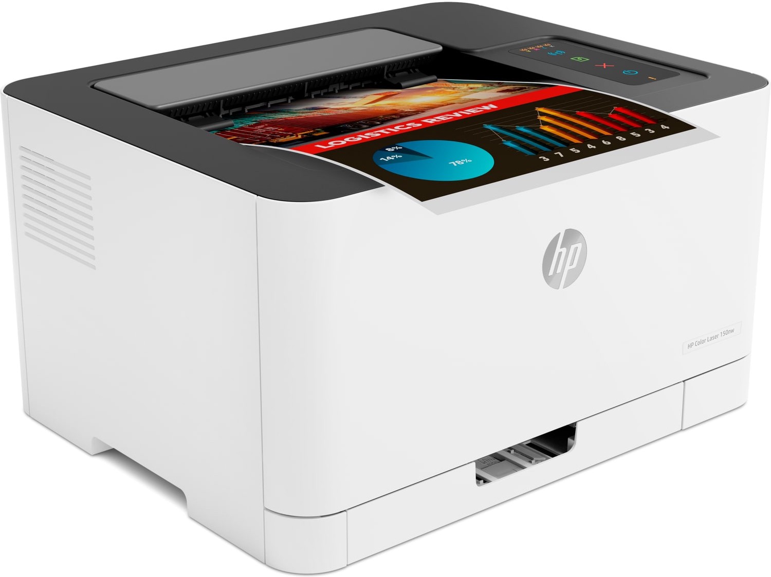 HP Color Laser 150nw Wireless Printer – Compact, 18ppm Black, 4ppm Color, Wi-Fi, Ethernet, HP Smart App