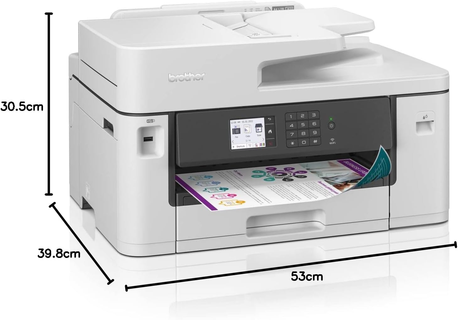 Brother MFC-J2340DW Business A3 Inkjet All-in-One – 28ipm, A4 Auto Duplex, 50-Sheet ADF, Wi-Fi & Ethernet