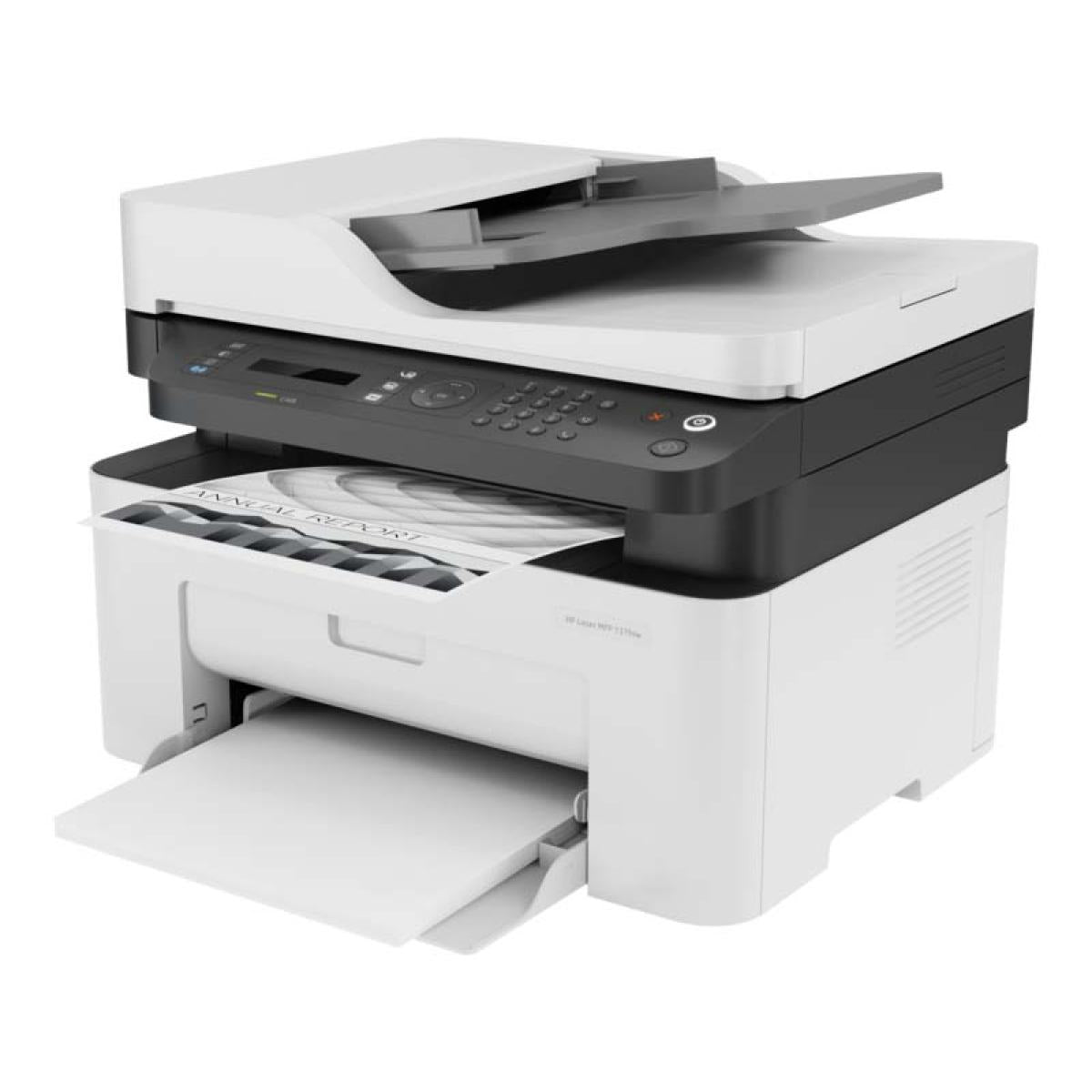 HP Laser MFP 137fnw 4-in-1 Monochrome Laser Printer – Print, Copy, Scan, Fax, 20ppm, Wi-Fi, Ethernet, ADF