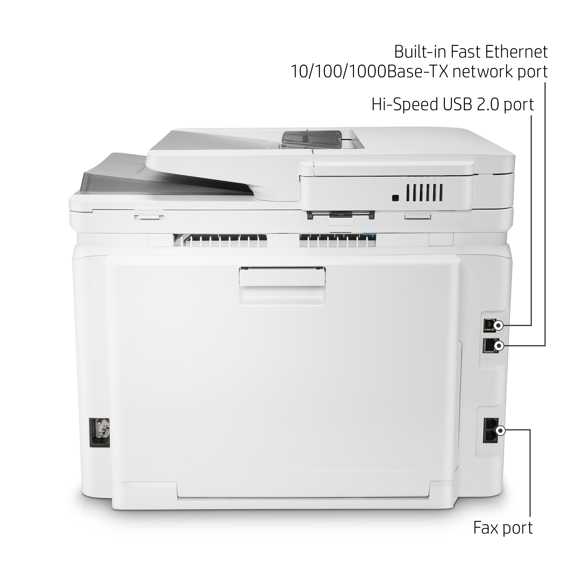 HP Color LaserJet Pro MFP M283fdn – 4-in-1 Color Laser, 21ppm, Auto Duplex, 50-Sheet ADF, Gigabit Ethernet